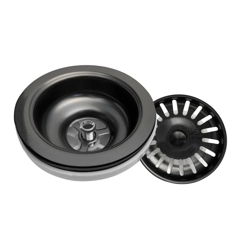 OTTI ARTE 76D DOUBLE BOWL KITCHEN AND LAUNDRY SINK GUN METAL 760MM