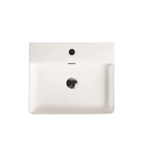 Riff 50M Semi Recess Basin - Aqualux Bathrooms- Mercio