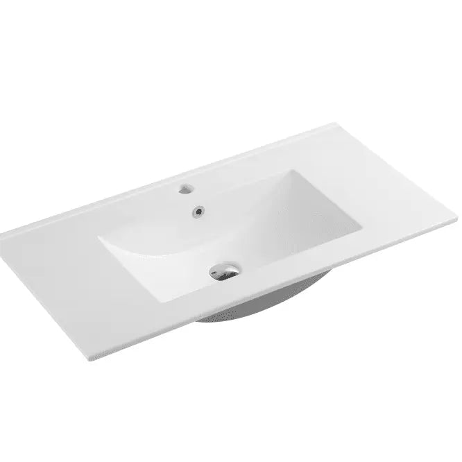 Mercio 1500mm Single Bowl Ceramic Top - Aqualux Bathrooms- Mercio