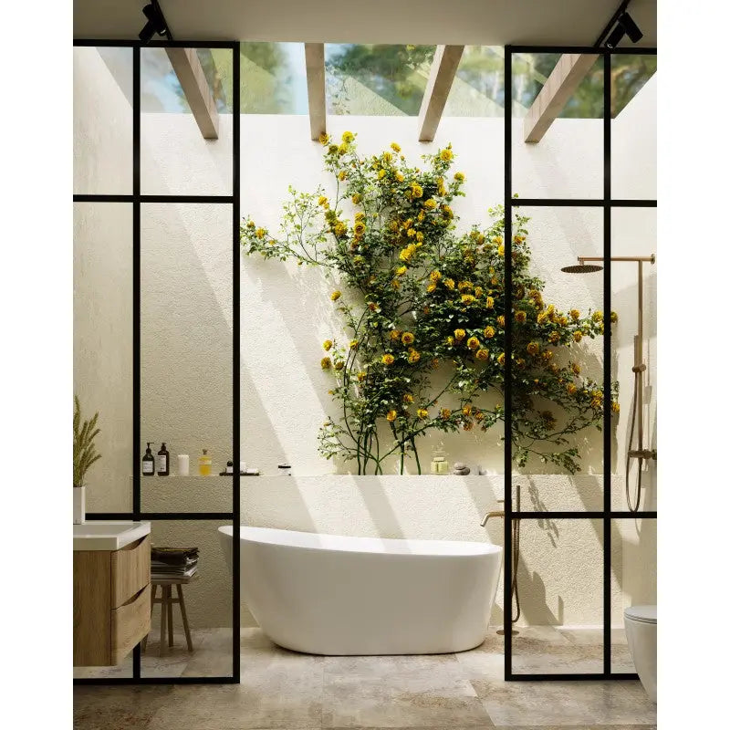 Belbagno - Belbagno Romano Freestanding Bathtub 1500mm - Semi Gloss White - Aqualux Bathrooms