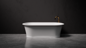 Pietra Bianca Rome Freestanding Stone Bath - view 2