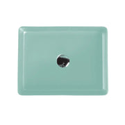 Etna Antique Green Above Counter Rectangular Basin - Aqualux Bathrooms- Mercio