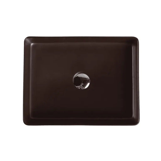 Etna Cappuccino Above Counter Rectangular Basin - Aqualux Bathrooms- Mercio