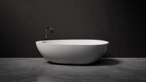 Pietra Bianca Whitney Freestanding Stone Bath - view 2