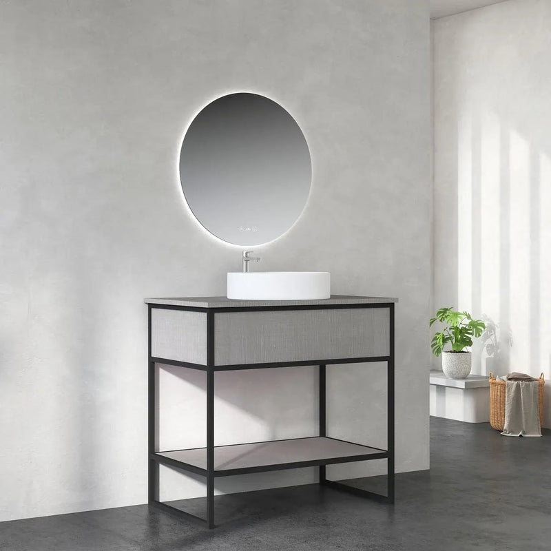 Mercio - DI/DIO Series Rubine Plywood Freestanding Vanity 900mm - Aqualux Bathrooms