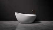 Pietra Bianca Autumn Freestanding Stone Bath - view 4