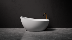 Pietra Bianca Autumn Freestanding Stone Bath - view 4