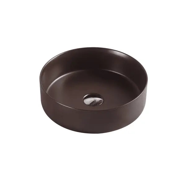 Sasso Cappuccino Above Counter Round Basin - Aqualux Bathrooms- Mercio