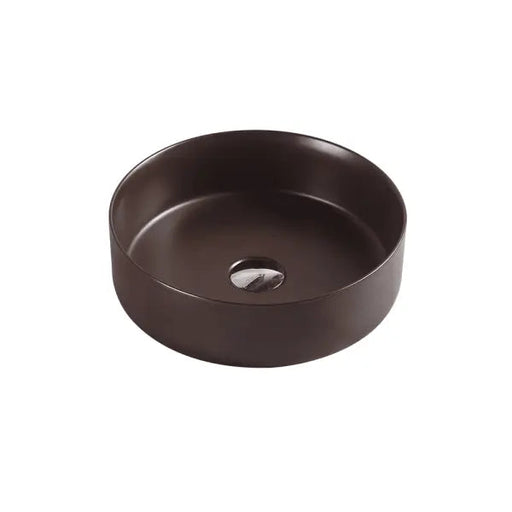 Sasso Cappuccino Above Counter Round Basin - Aqualux Bathrooms- Mercio
