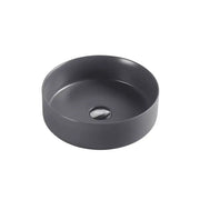Sasso Nero Grey Above Counter Round Basin - Aqualux Bathrooms- Mercio