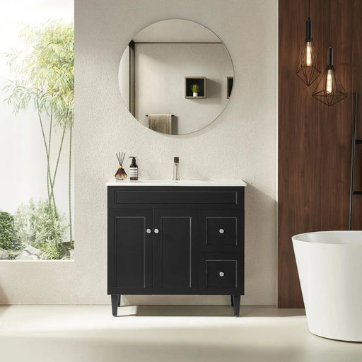 Poseidon Harrington Freestanding Vanity 900mm (Matte Black) Poseidon