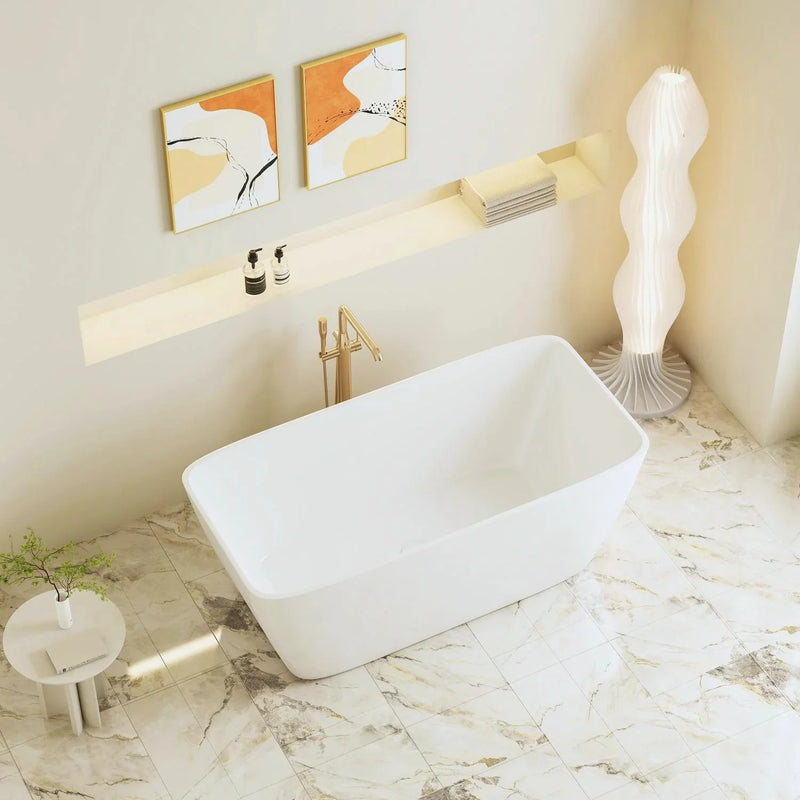 Mercio VENICE Gloss White Freestanding Bathtub 1500mm - Beyond Bathware