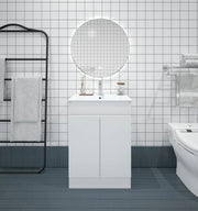 Mercio - BIANCA SLIM Freestanding Vanity 600mm (Gloss White) - Aqualux Bathrooms