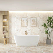 Mercio VENICE Gloss White Freestanding Bathtub 1500mm - Beyond Bathware
