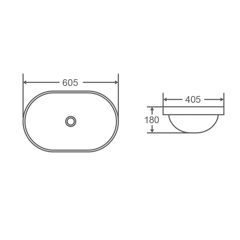 Cosy 60 Insert Basin - Aqualux Bathrooms- Mercio