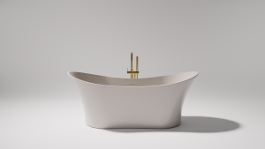 Pietra Bianca Crown Freestanding Stone Bath - view 2