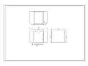 Mercio - Rome Wall Hung Vanity Matte White 600mm - Aqualux Bathrooms