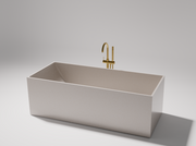 Pietra Bianca Cube Freestanding Stone Bath