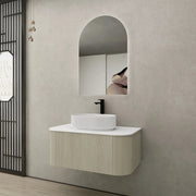 Bronte Wall Hung Vanity 900 (Coastal Oak) - Aqualux Bathrooms- Poseidon