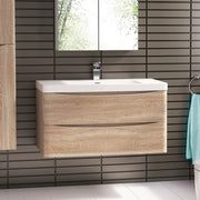 Belbagno Belbagno Ancona Wall Hung Vanity 1200mm - White Oak Belbagno