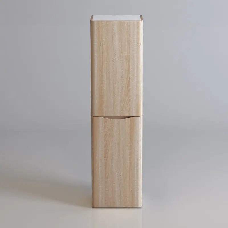 Belbagno Ancona Wall Hung Tall Boy 1500mm - White Oak - Aqualux Bathrooms- Belbagno
