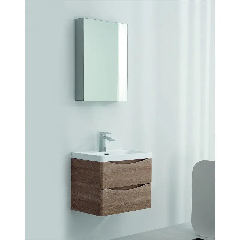 Belbagno Belbagno Ancona Wall Hung Vanity 600mm - Rose Wood Belbagno