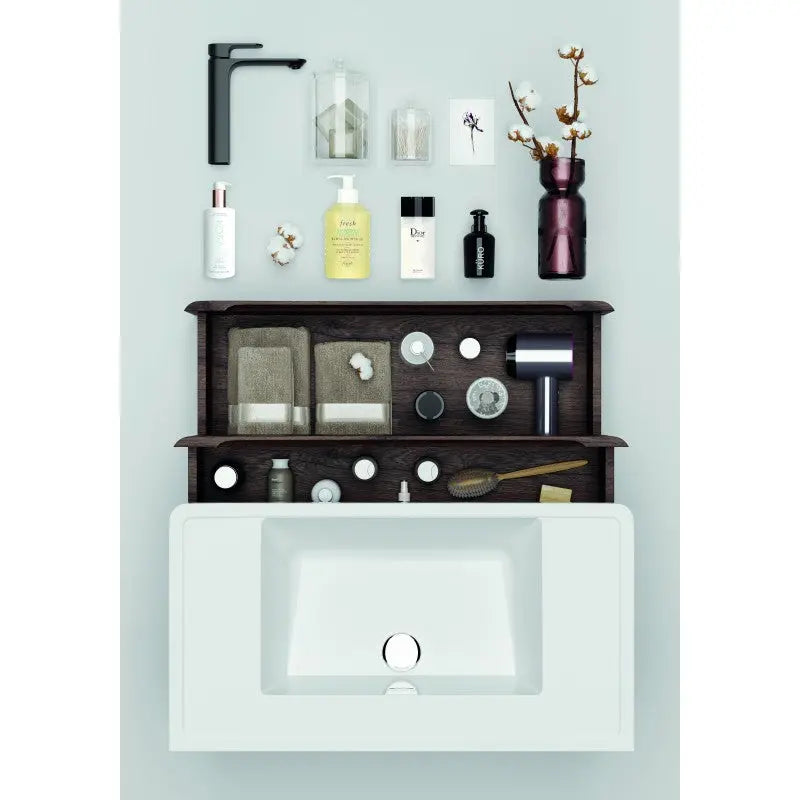 Belbagno Belbagno Ancona Wall Hung Vanity 900mm - Rose Wood Belbagno