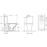 Mercio Aria Back To Wall Toilet Suite - Aqualux Bathrooms- Mercio