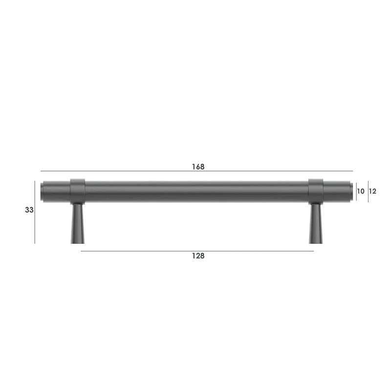 OTTI ASTOR HANDLE GUN METAL (MULTIPLE SIZES AVAILABLE)