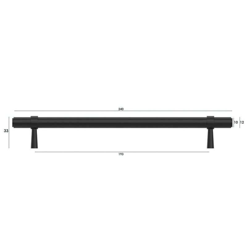 OTTI ASTOR HANDLE MATTE BLACK (MULTIPLE SIZES AVAILABLE)