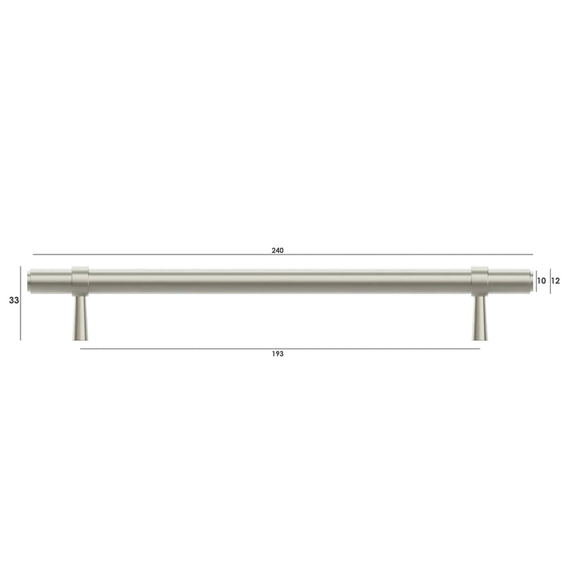 OTTI ASTOR HANDLE BRUSHED NICKEL (MULTIPLE SIZES AVAILABLE)