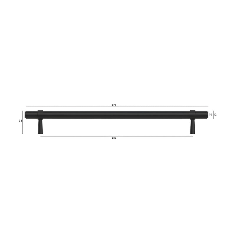 OTTI ASTOR HANDLE MATTE BLACK (MULTIPLE SIZES AVAILABLE)