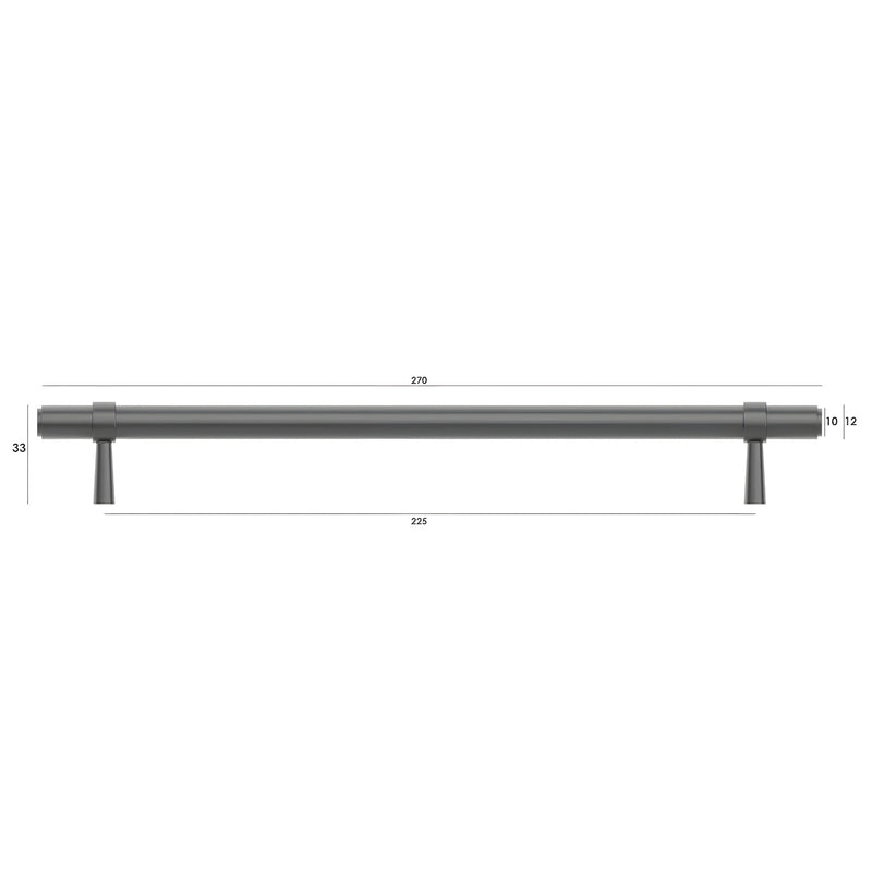 OTTI ASTOR HANDLE GUN METAL (MULTIPLE SIZES AVAILABLE)
