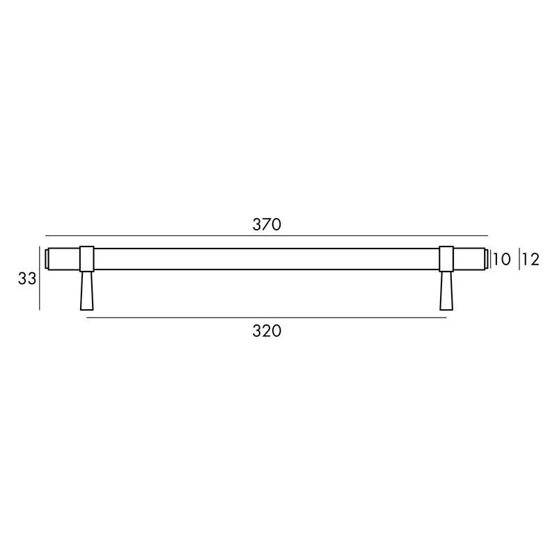 OTTI ASTOR HANDLE GUN METAL (MULTIPLE SIZES AVAILABLE)