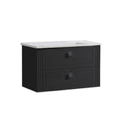 Belbagno Atria De Luxe Wall Hung / Freestanding Vanity 1000mm -  Gloss Black - Aqualux Bathrooms- Belbagno