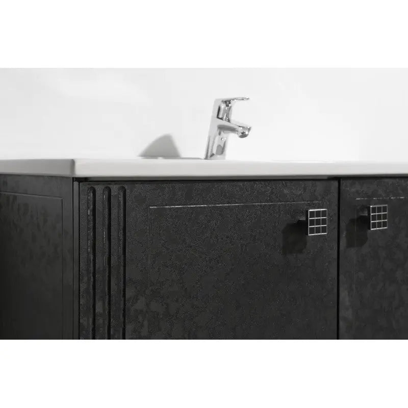 Belbagno Atria Neo Wall Hung / Freestanding Vanity 850mm -  Black Pattern - Aqualux Bathrooms- Belbagno