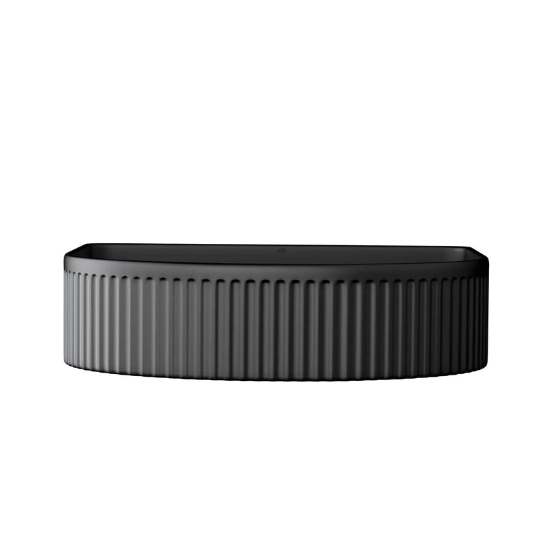 OTTI ARCHIE CERAMIC ABOVE COUNTER BASIN MATTE BLACK 415MM