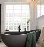 Pietra Bianca Autumn Freestanding Stone Bath - view 5