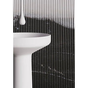 Belbagno - Belbagno Marcello Pedestal Basin 500mm - Matte White - Aqualux Bathrooms