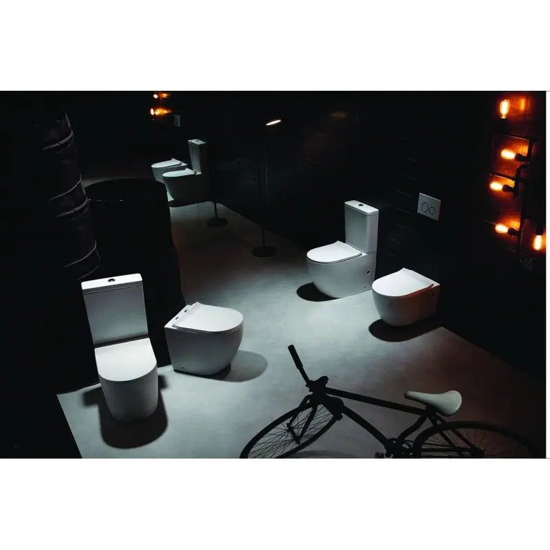 Belbagno - Belbagno Alexander-R Series Wall Faced Pan 540mm - Gloss White - Aqualux Bathrooms