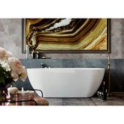 Belbagno - Belbagno Palermo Freestanding Bathtub 1750mm - Semi Gloss White - Aqualux Bathrooms