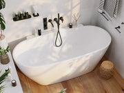 Belbagno - Belbagno Palermo Freestanding Bathtub 1750mm - Semi Gloss White - Aqualux Bathrooms