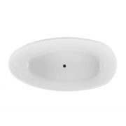 Belbagno - Belbagno Aveo Freestanding Bathtub 1700mm - Semi Gloss White - Aqualux Bathrooms
