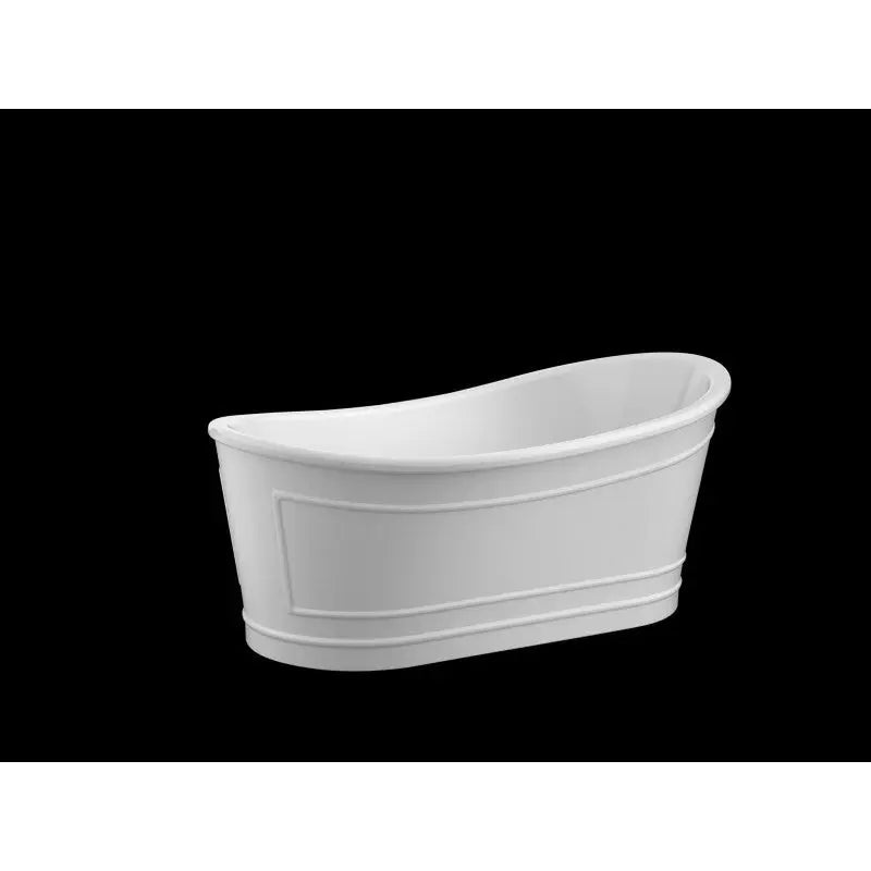 Belbagno - Belbagno Ritz Freestanding Bathtub 1670mm - Matte White - Aqualux Bathrooms