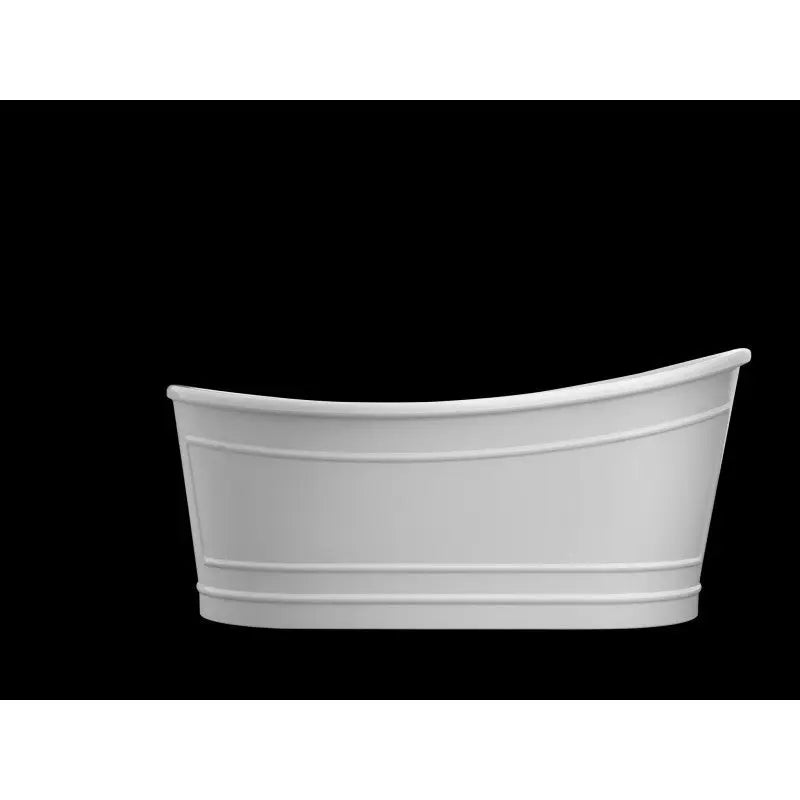 Belbagno - Belbagno Ritz Freestanding Bathtub 1670mm - Matte White - Aqualux Bathrooms