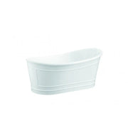Belbagno - Belbagno Ritz Freestanding Bathtub 1670mm - Matte White - Aqualux Bathrooms