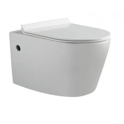 Belbagno - Belbagno Flay-R Wall Hung Pan 540mm - Gloss White - Aqualux Bathrooms
