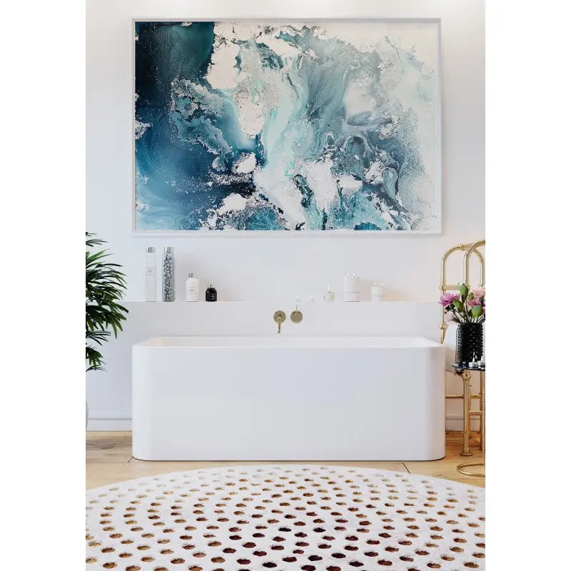Belbagno - Belbagno Alto Freestanding Bathtub 1500mm - Semi Gloss White - Aqualux Bathrooms
