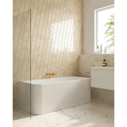 Belbagno - Belbagno Alto Freestanding Bathtub 1500mm - Semi Gloss White - Aqualux Bathrooms