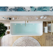 Belbagno - Belbagno Alto Freestanding Bathtub 1500mm - Semi Gloss White - Aqualux Bathrooms